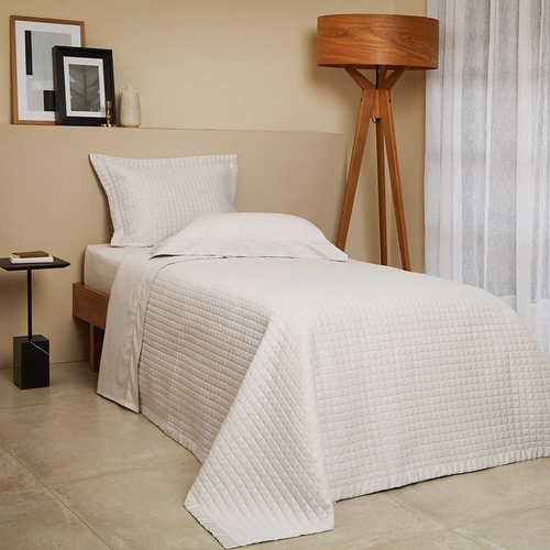 Jogo de Cama Bud Vision New Colors Cetim 300 Fios 100% Algodão Solteiro Cor Bege
