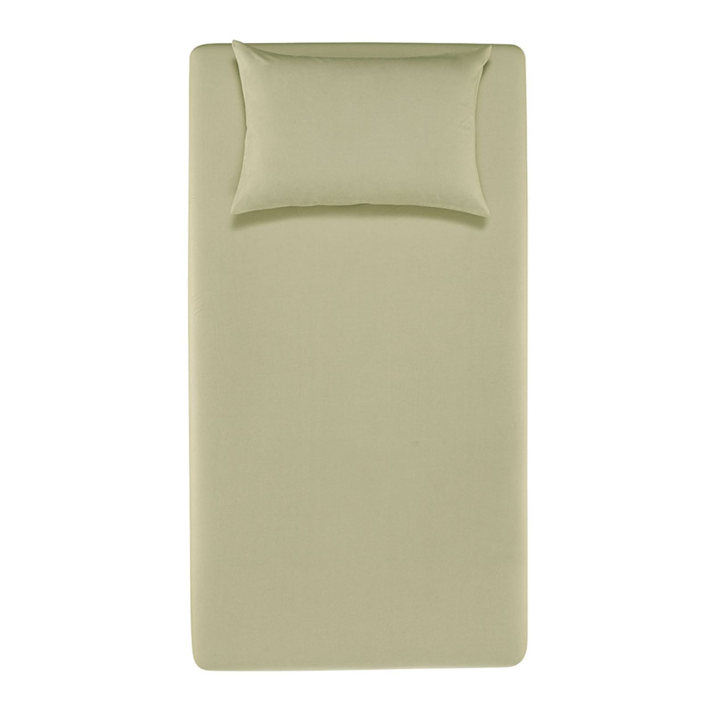 Jogo de Cama Karsten Matiza 2 Peças 100% Algodão Solteiro Chá Verde