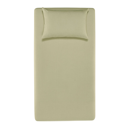 Jogo de Cama Karsten Matiza 2 Peças 100% Algodão Solteiro Chá Verde