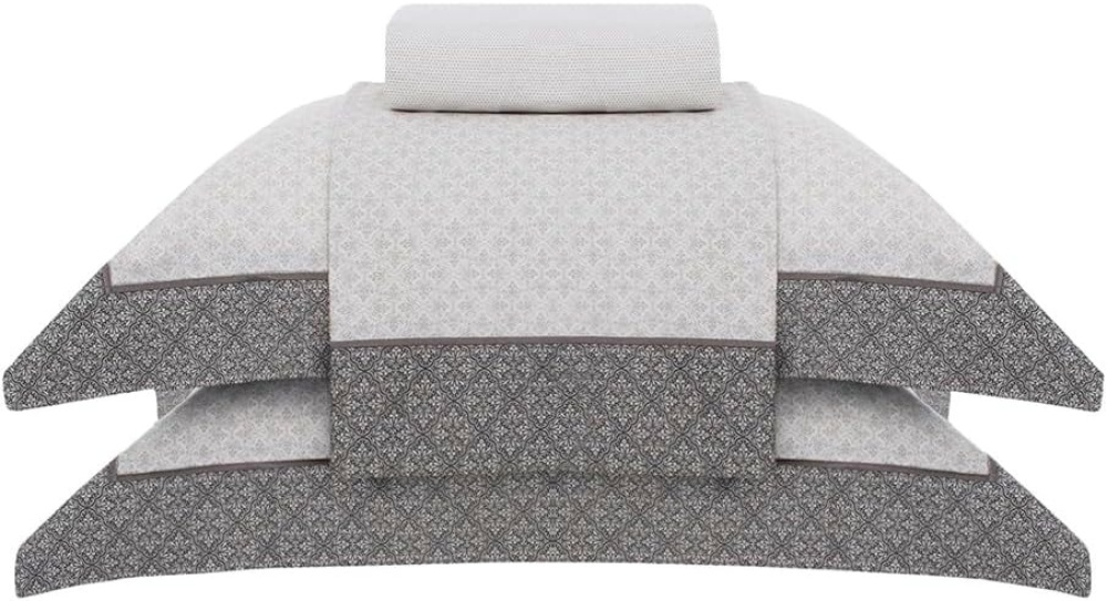 Jogo de Cama Casal Lotus Cetim 300 Fios 100% Algodão 2.20X2.75cm