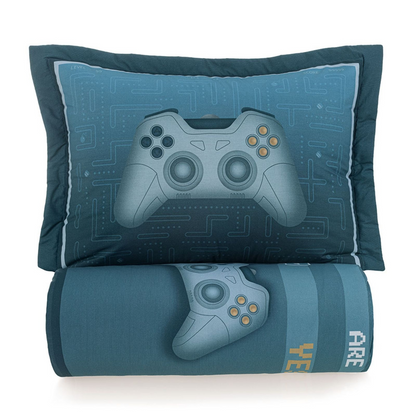 Colcha Infantil Solteiro com Porta-travesseiro 200 Fios Game