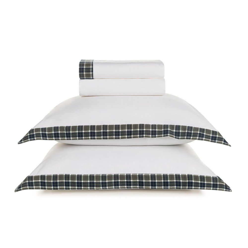 Jogo de Cama Casal 200 Fios 100% Algodão Tobias