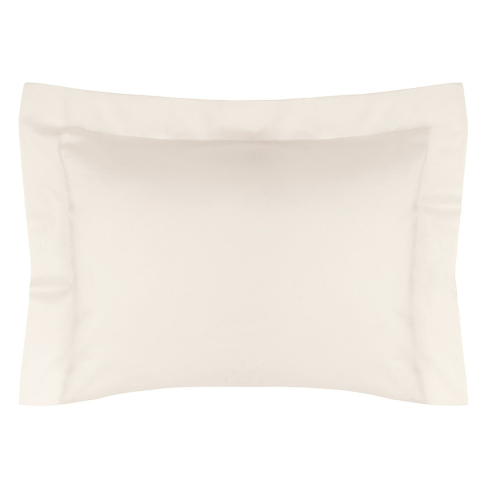 Fronha Altenburg Algodão Lux Avulsa 200 Fios com 3 Abas de 7cm 50x70cm Cor Bege Delave