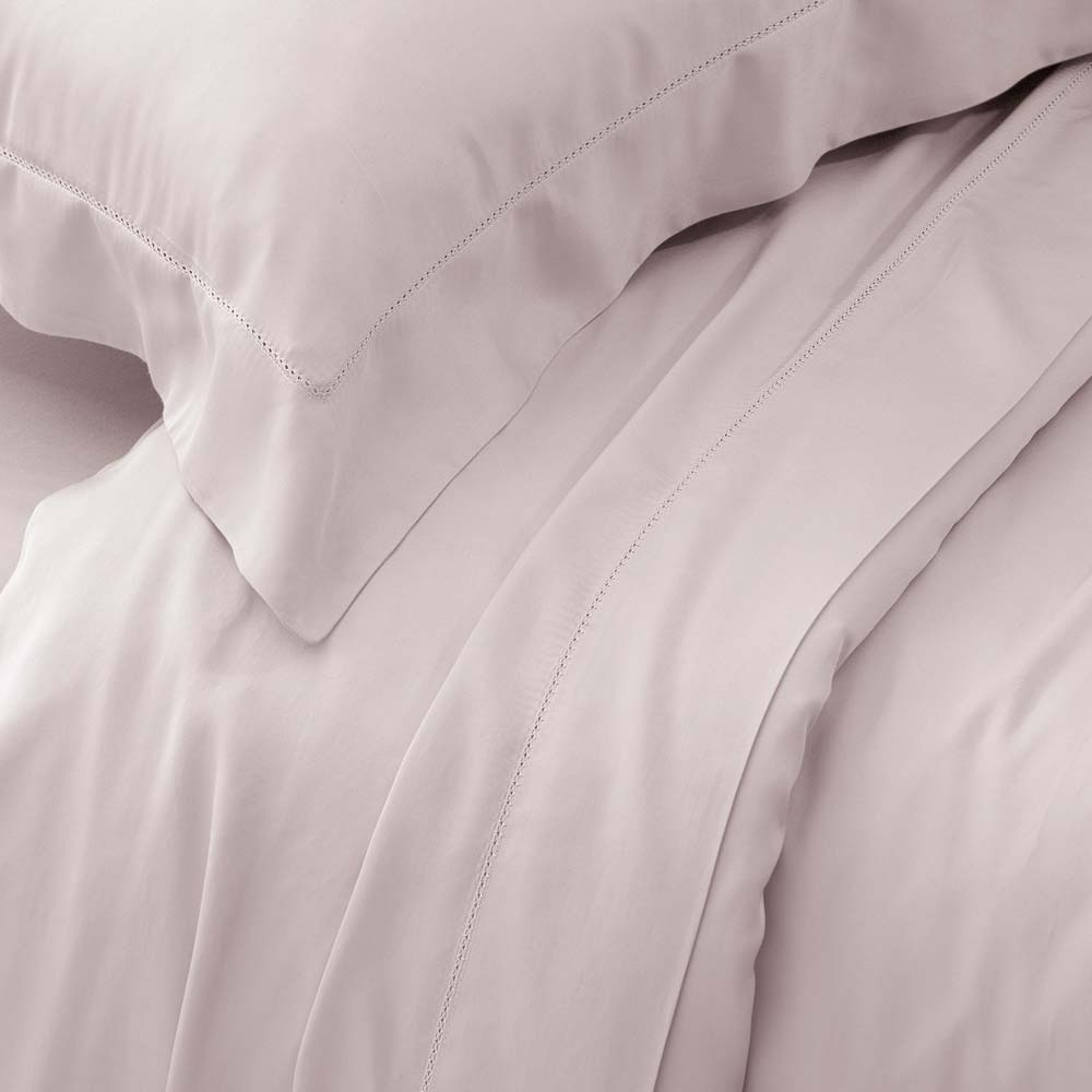 Jogo de Cama Kacyumara Bali Bambu 400 Fios King Rosé
