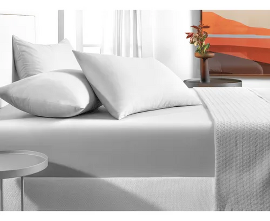 Jogo de cama Karsten Matiza 2 Peças 100% algodão Solteiro Branco