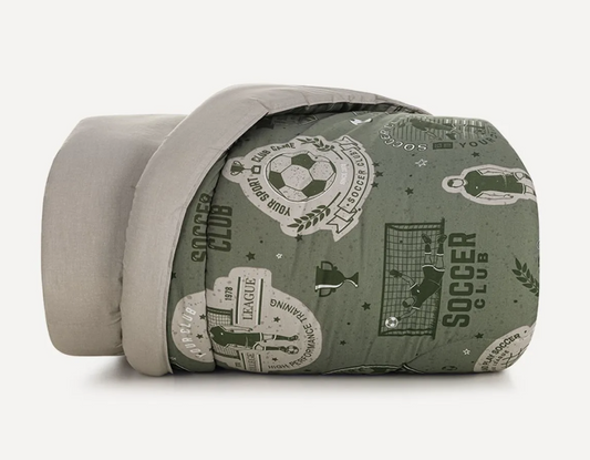 Edredom Karsten Futebol Estampado 1,80x2,50m Solteiro