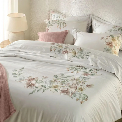 COLCHA KARSTEN C/ PORTA TRAVESSEIRO 300 FIOS CETIM 100% ALGODÃO EGÍPCIO ISLA KING