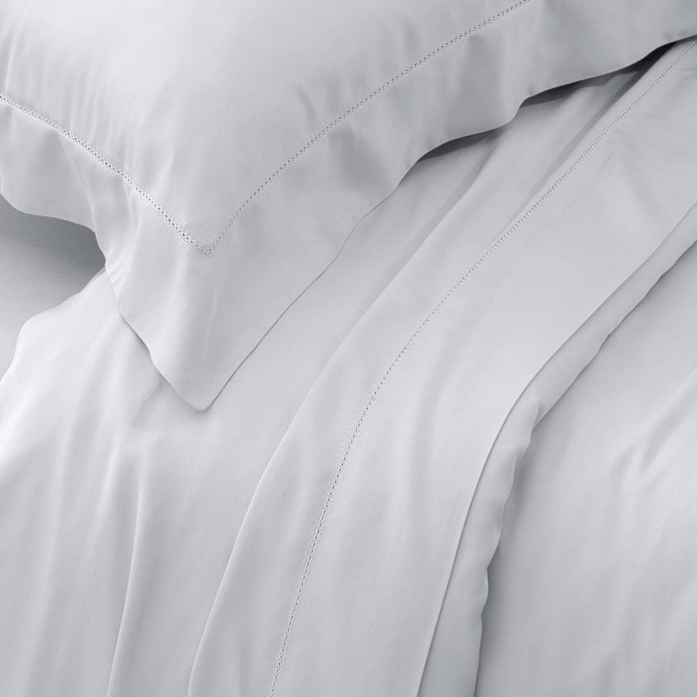 Jogo de Cama Kacyumara Bali Bambu 400 Fios King Branco