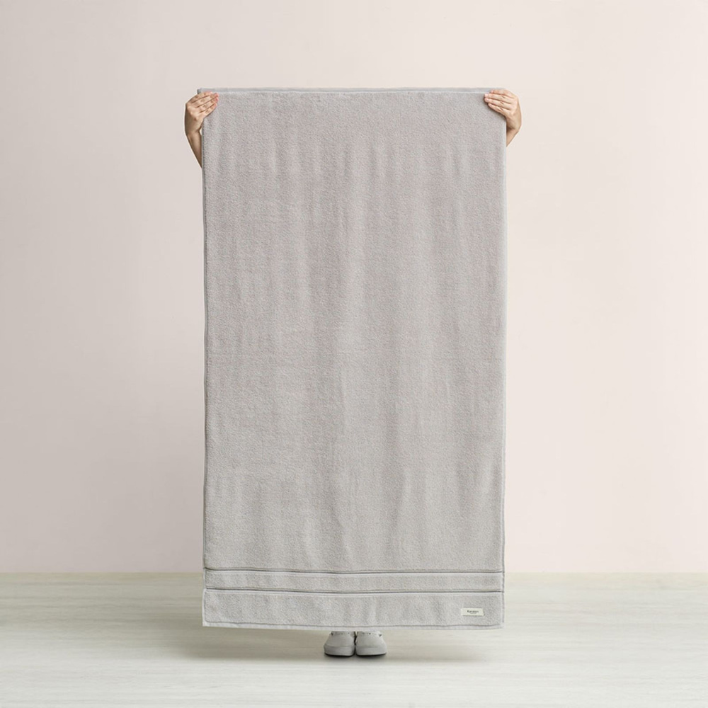 Toalha de Banho Karsten Plaza Fio Zero Twist 100% Algodão Cinza