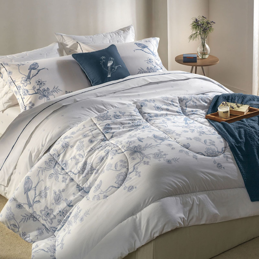 Jogo De Colcha Dora 3 Peças 290 x 260cm King Est Branco