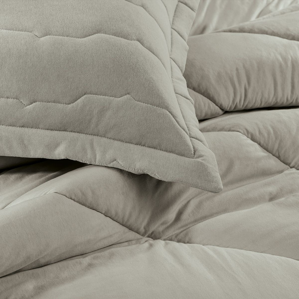 Edredom Altenburg Malha 100% Algodão 1,70x2,40m Cor Cinza Platinum