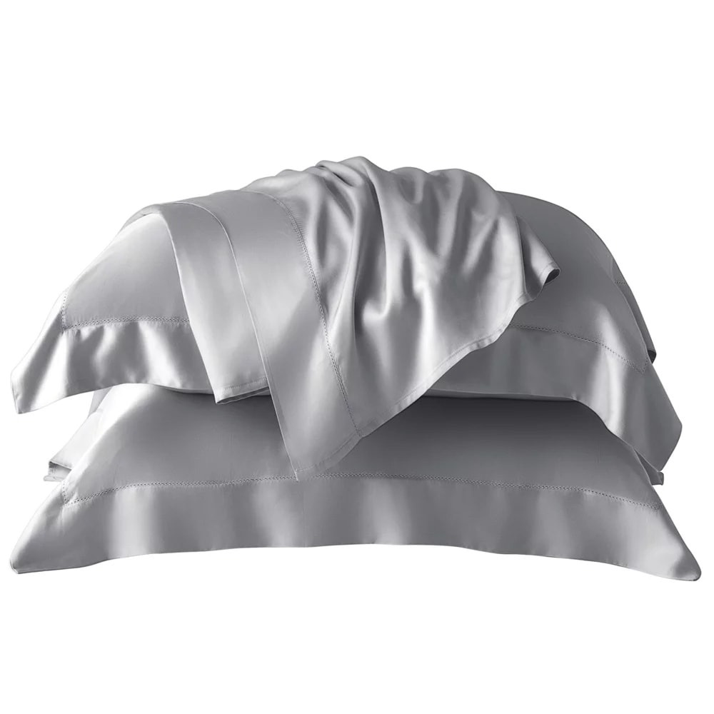 Jogo de Cama Queen Kacyumara Bali Bambu 400 Fios 100% Viscose de Bambu Prata