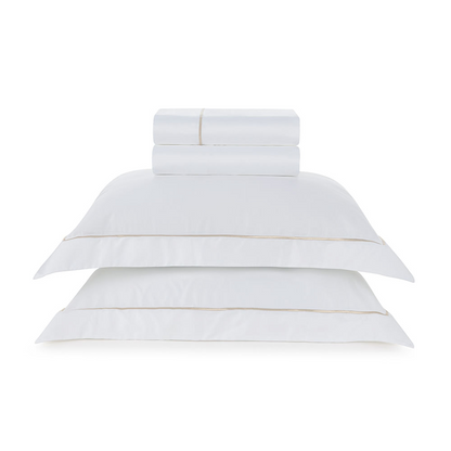 Jogo de Cama Dominicani 280 x 280cm King  Branco