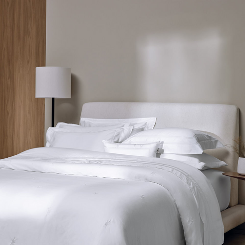 Jogo de Cama Trussardi Florim 100% Algodão 240 x 280cm Queen Branco