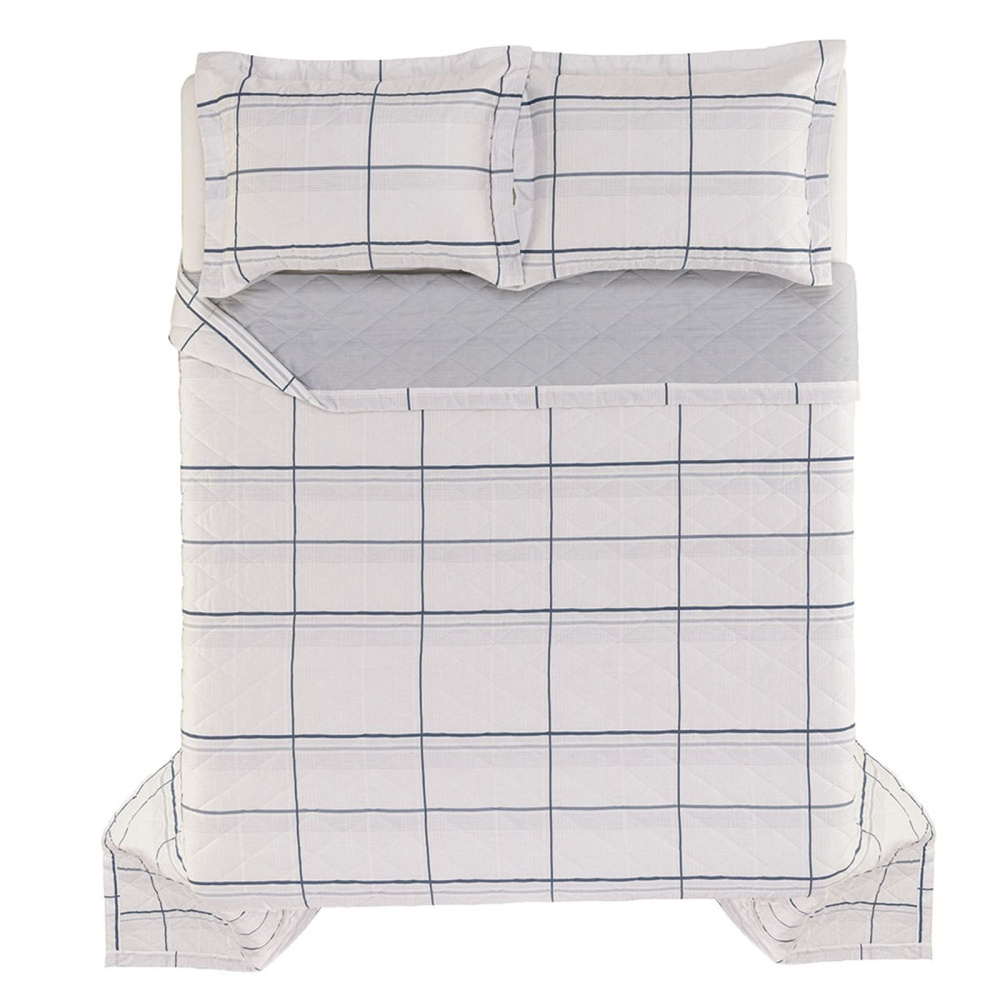 Jogo De Colcha Karsten Queen 300 Fios 100% Algodão Conrado