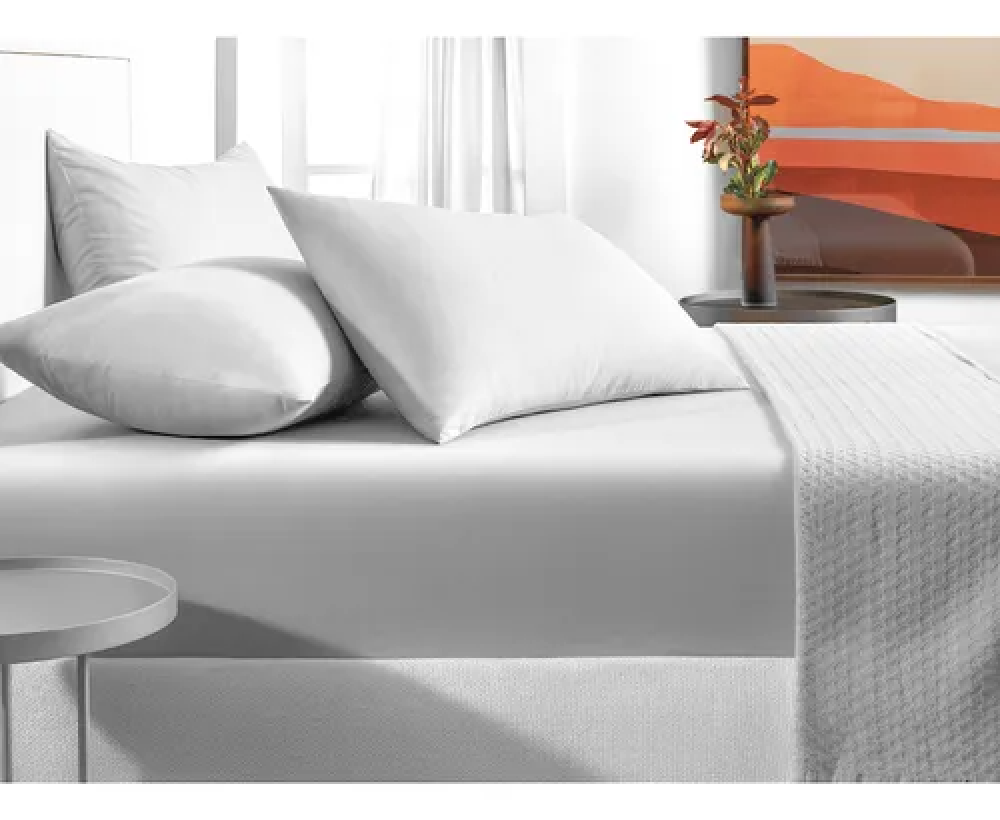 Jogo de Cama Karsten Matiza 3 Peças 100% Algodão Casal Branco