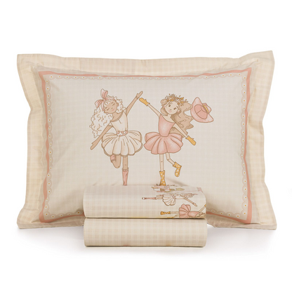 Jogo de Cama Karsten Daisy 3 peças 100% Algodão 180 x 250cm Solteiro Estampado