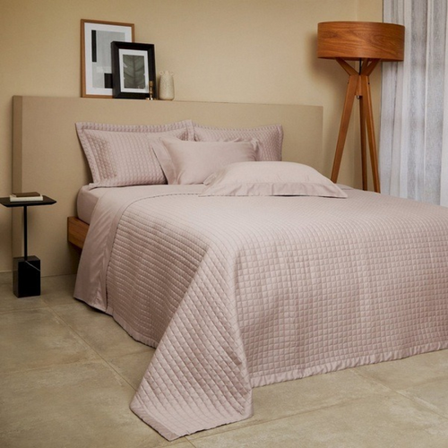 Jogo de Cama Buddemeyer Cetim Bud Vision New Colors P.75 300 Fios 100% Algodão Queen Cor Rosa
