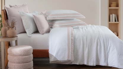 Jogo de Cama King St. Honoré 300 fios Rosa Nude 100% Algodão Naturalle