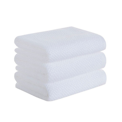 Jogo de 3 Peças Quadriculado 48x71 cm Cor Branco 100% Algodão