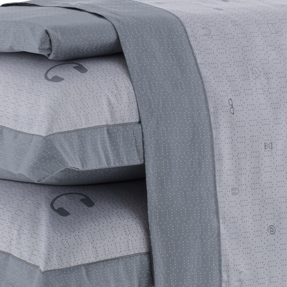 Jogo de Cama Satinee Plus 100% Algodão Solteiro Estampado