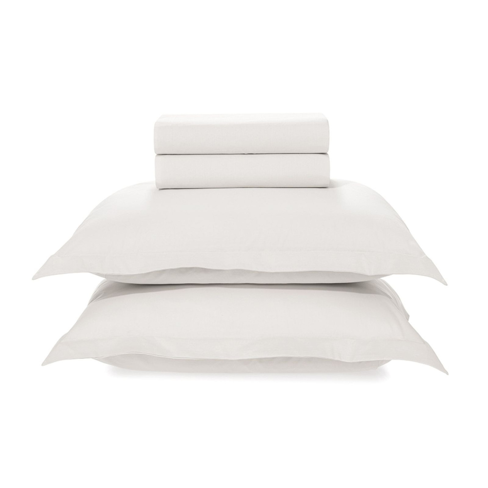 Jogo de Cama Karsten Tom 4 Peças  220 x 250cm Casal Branco
