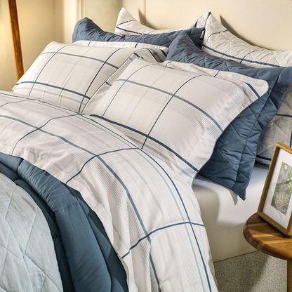 jogo de Cama Conrado 2,20x2,60m Casal Karsten 300 fios 100% algodão