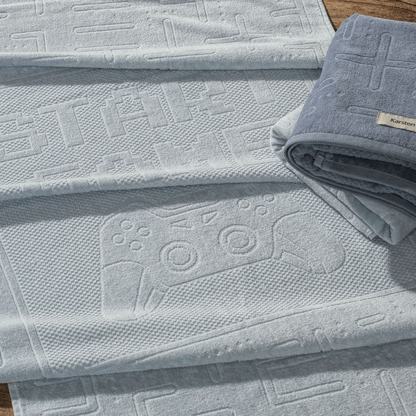 Toalha de Banho Infantil Karsten Game  66 x 140cm Azul