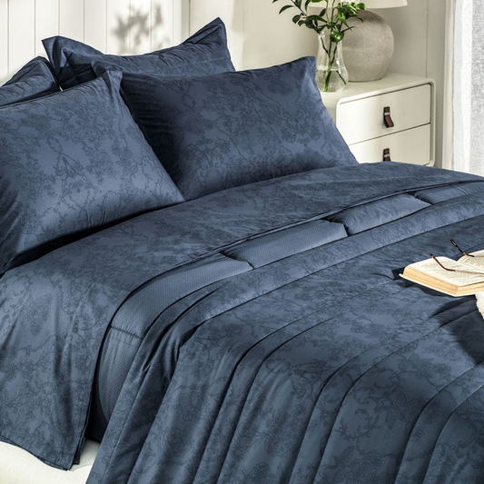 Jogo Colcha Catena 3pçs 2,20x2,60m Casal Azul