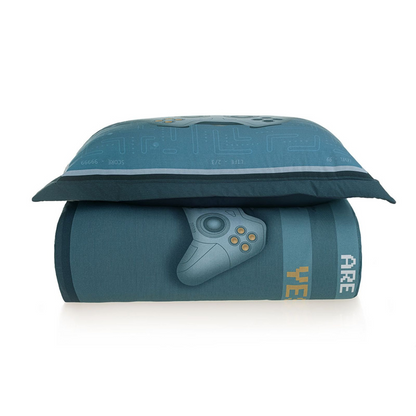 Colcha Infantil Solteiro com Porta-travesseiro 200 Fios Game