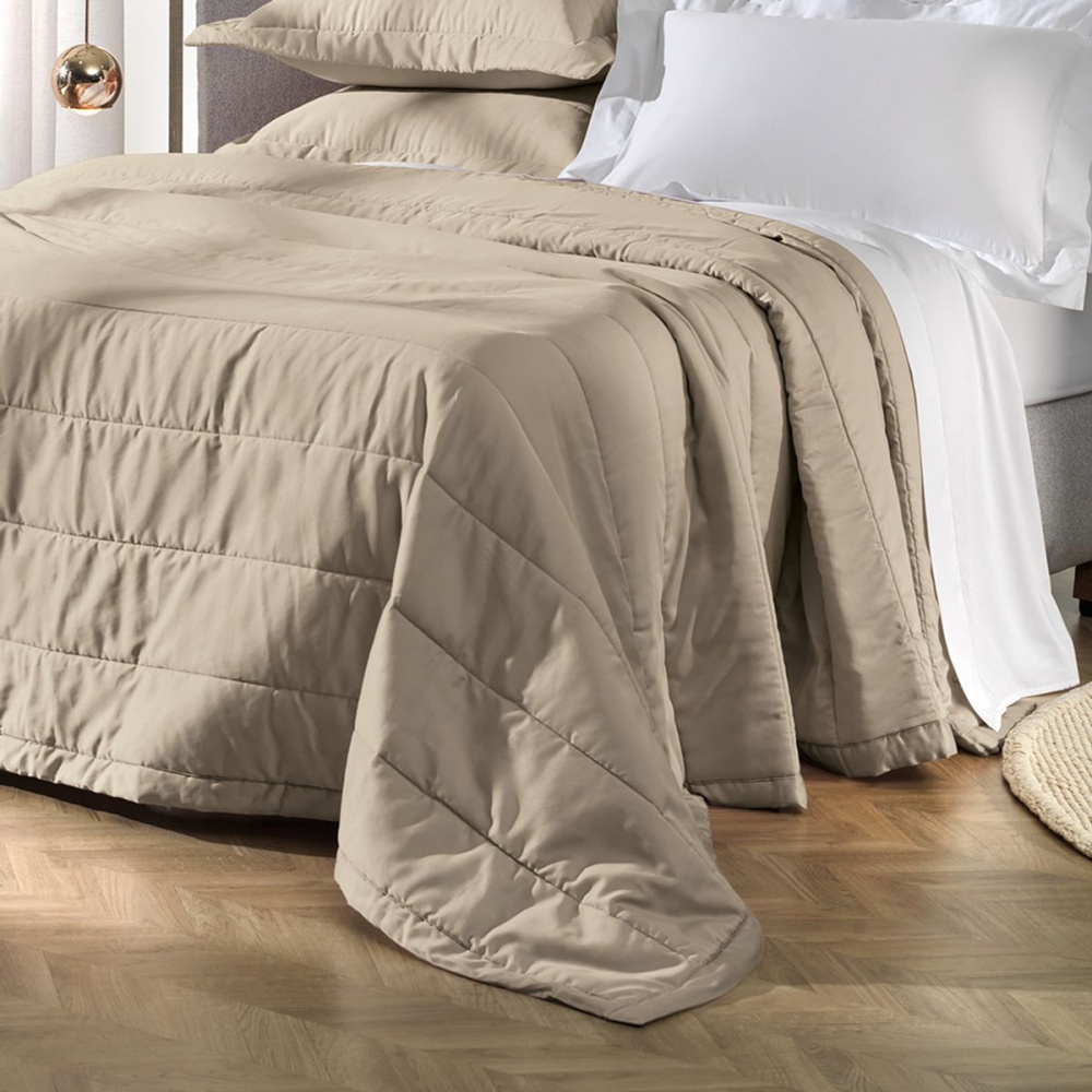 Jogo de Colcha Altenburg Liso Básico 300 Fios 3,00x3,00m Cor Marrom Lift