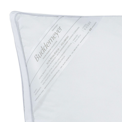 Travesseiro Vision Fill 50x90 cm Cor Branco 233 Fios 100% Algodão Cetim