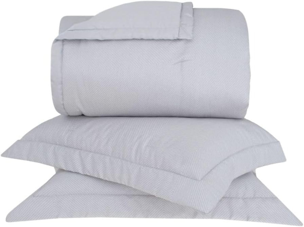 Kit Colcha Buddemeyer Bud Vision Basilic 3 Peças 270 Fios 100% Algodão Cetim King Estampado