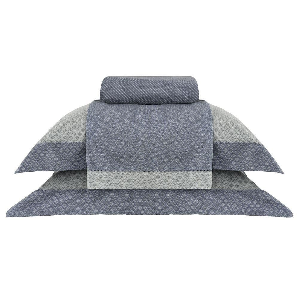 Jogo de Cama Gran Percalle Gavin 180 Fios 100% Algodão Casal Estampado