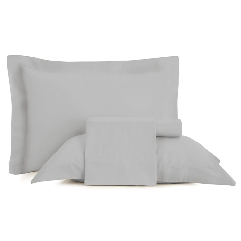 Jogo de Cama Altenburg Cetim Sublime Allure 4 Peças 2,80x2,70m Cor Cinza Grife