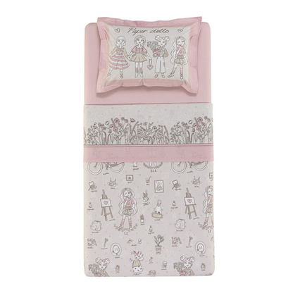 Jogo de Cama Karsten Bia 3 Peças 180 x 250cm Solteiro Rosa