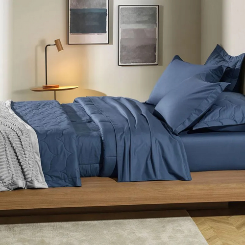 COLCHA 2 PECAS TOM MARINHO 1,80x2,60m