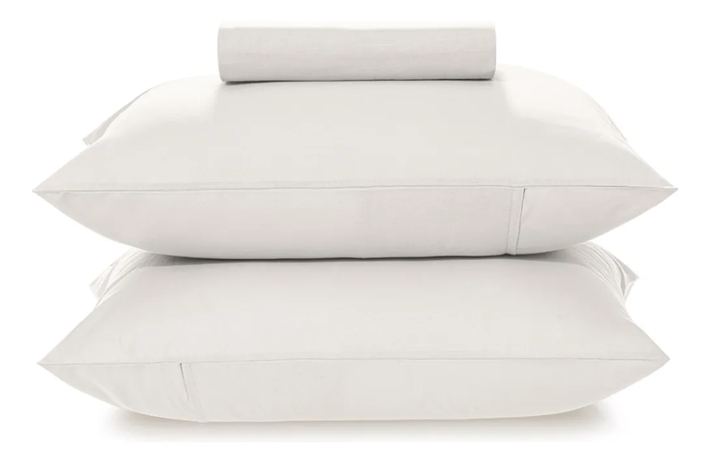 Jogo de Cama Karsten Matiza 3 Peças 100% Algodão Casal Branco