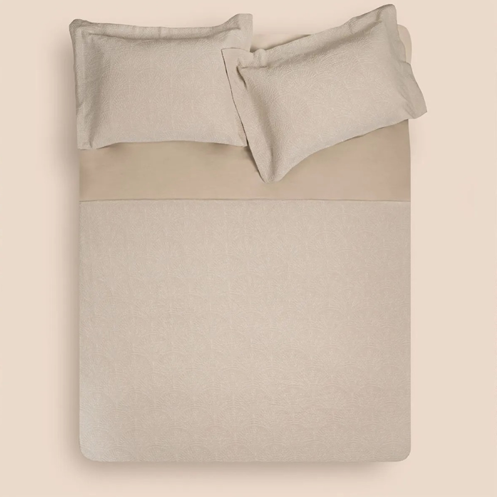 Jogo de Colcha Super King Altenburg Haus Ópera 100% algodão 3 Peças