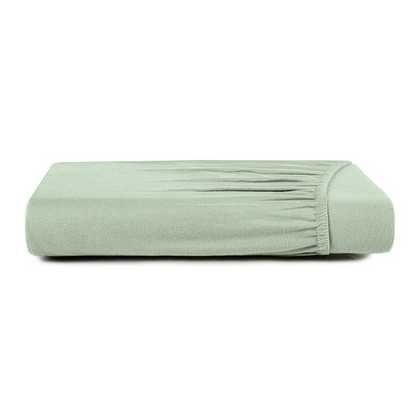Lençol de Elástico Altenburg Básico 300 Fios 100% Algodão 1,38x1,88x0,40m Cor Verde Agave