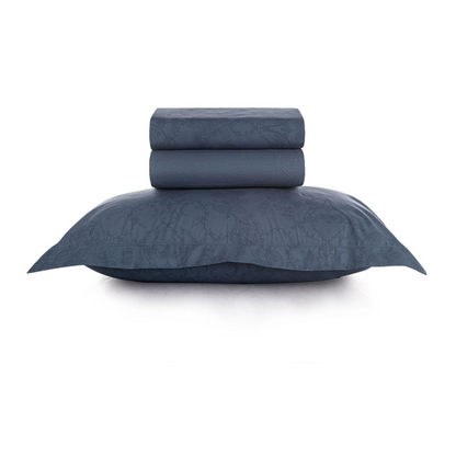 Jogo De Cama  Catena 3 Peças  180 x 250 cm Solteiro Azul