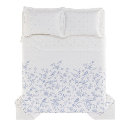 Jogo De Colcha Dora 3 Peças 290 x 260cm King Est Branco