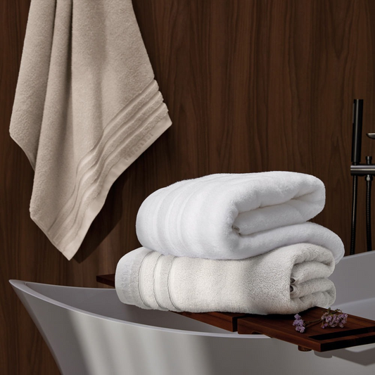 Toalha Banhão Trussardi Divine 100% Algodão Egípcio Nocciola 100x150cm