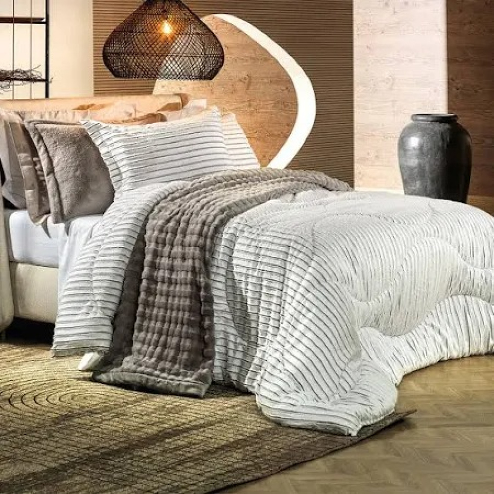 Edredom Altenburg Blend Raya 2,60x2,35m Cor Branco