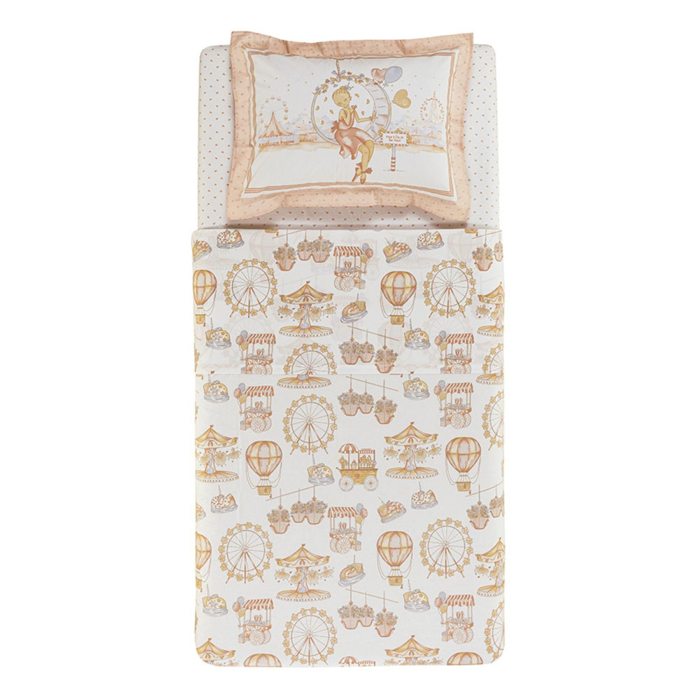 Jogo de Cama Infantil Solteiro 200 Fios 100% Algodão Vick