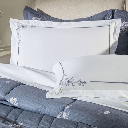 Jogo de Cama Casal 200 Fios 100% Algodão Helen Branco Karsten