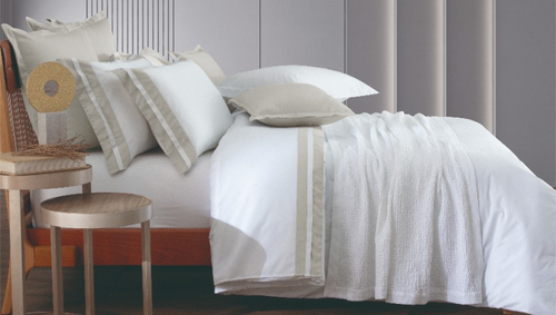 Jogo de Cama Queen St. Honoré 300 fios Fendi 100% Algodão Naturalle