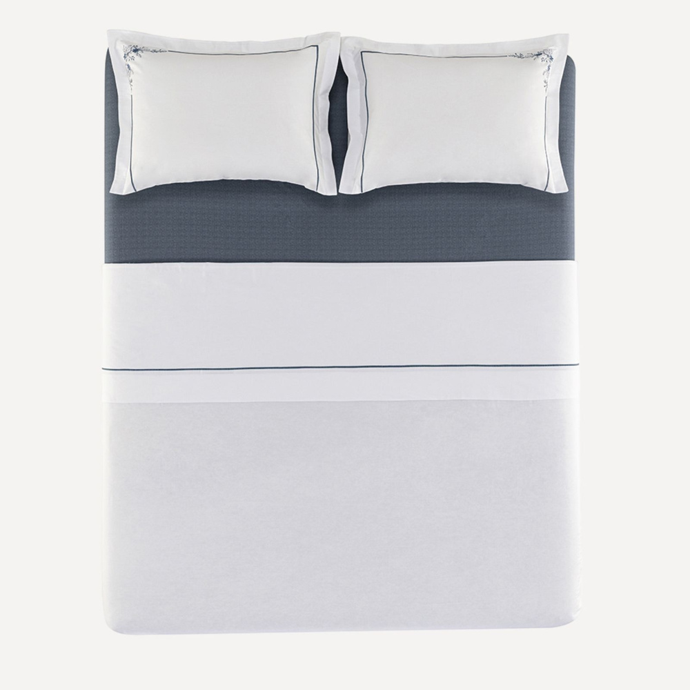 Jogo de Cama Casal 200 Fios 100% Algodão Helen Branco Karsten