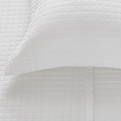 Kit Colcha Buddemeyer New Colors Micromatelassê 2 Peças 270 Fios 100% Algodão Cetim Solteiro Cor Branco