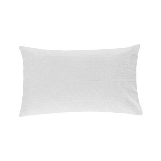 Capa de Almofada Rolo Altenburg Bordada Cetim 300 Fios Soul Art 24x54cm Soul Art